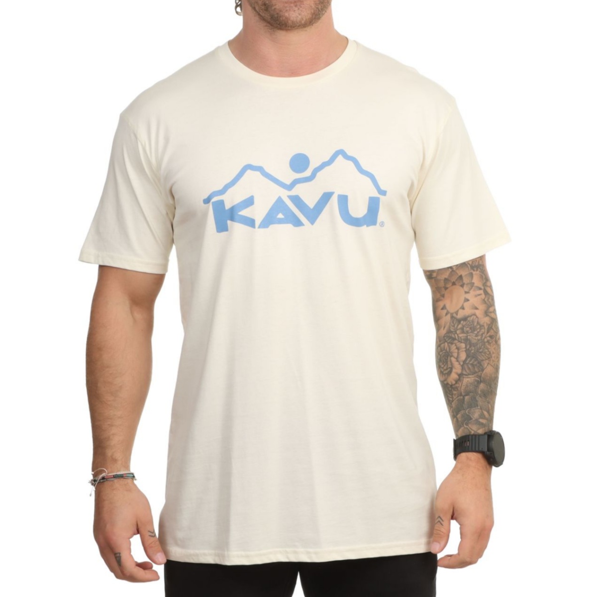 Streetwear Brand With Mountain Logo - Camiseta con logotipo vintage artístico de