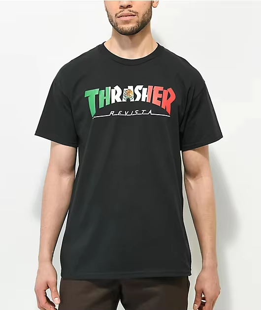Streetwear Brand Mexico - Camiseta de algodón con estampado gráfico