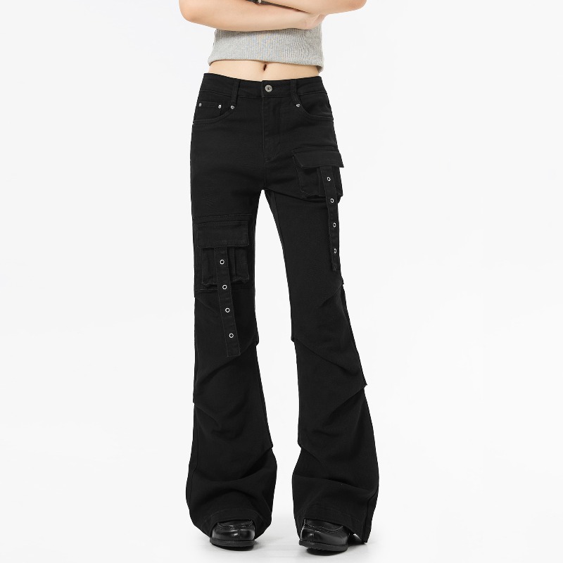 Streetwear Brand Italy - O FL-pantalones Cargo de algodón para