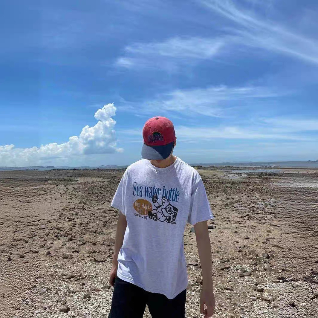 Camiseta de Verano Nueva con E - Streetwear Brand Label reseña y precio