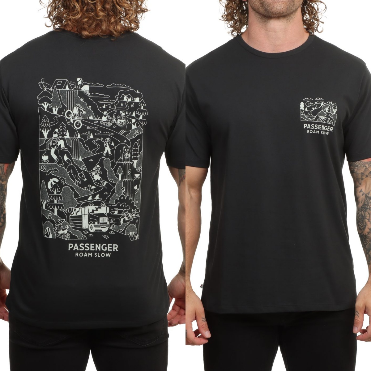 Camiseta clásica con logotipo  - Streetwear Brand With Mountain Logo reseña y precio