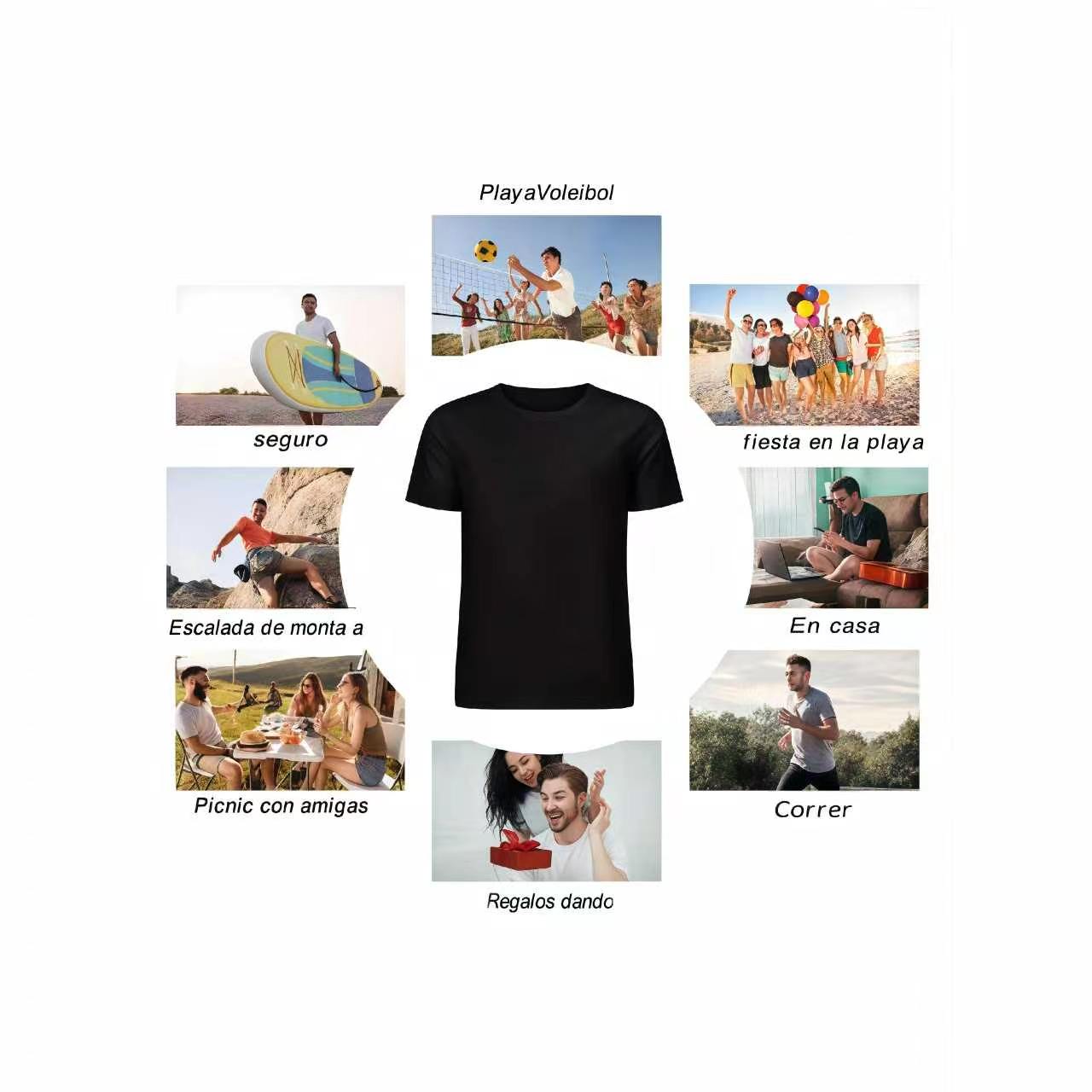 Camiseta de manga corta con es - Streetwear Brand Italy reseña y precio
